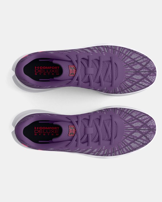 Women's UA Charged Breeze 2 Running Shoes in Purple image number 2